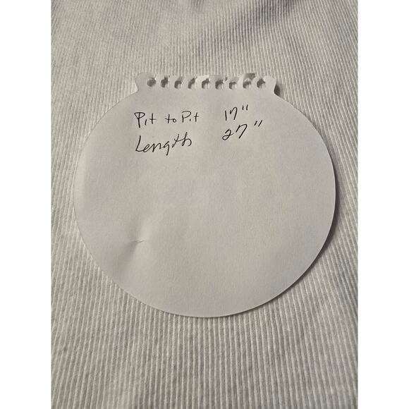 XL South‎ Pole White Ladies Ribbed T-shirt NWT Pit to Pit 17" Length 27 - Picture 4 of 4